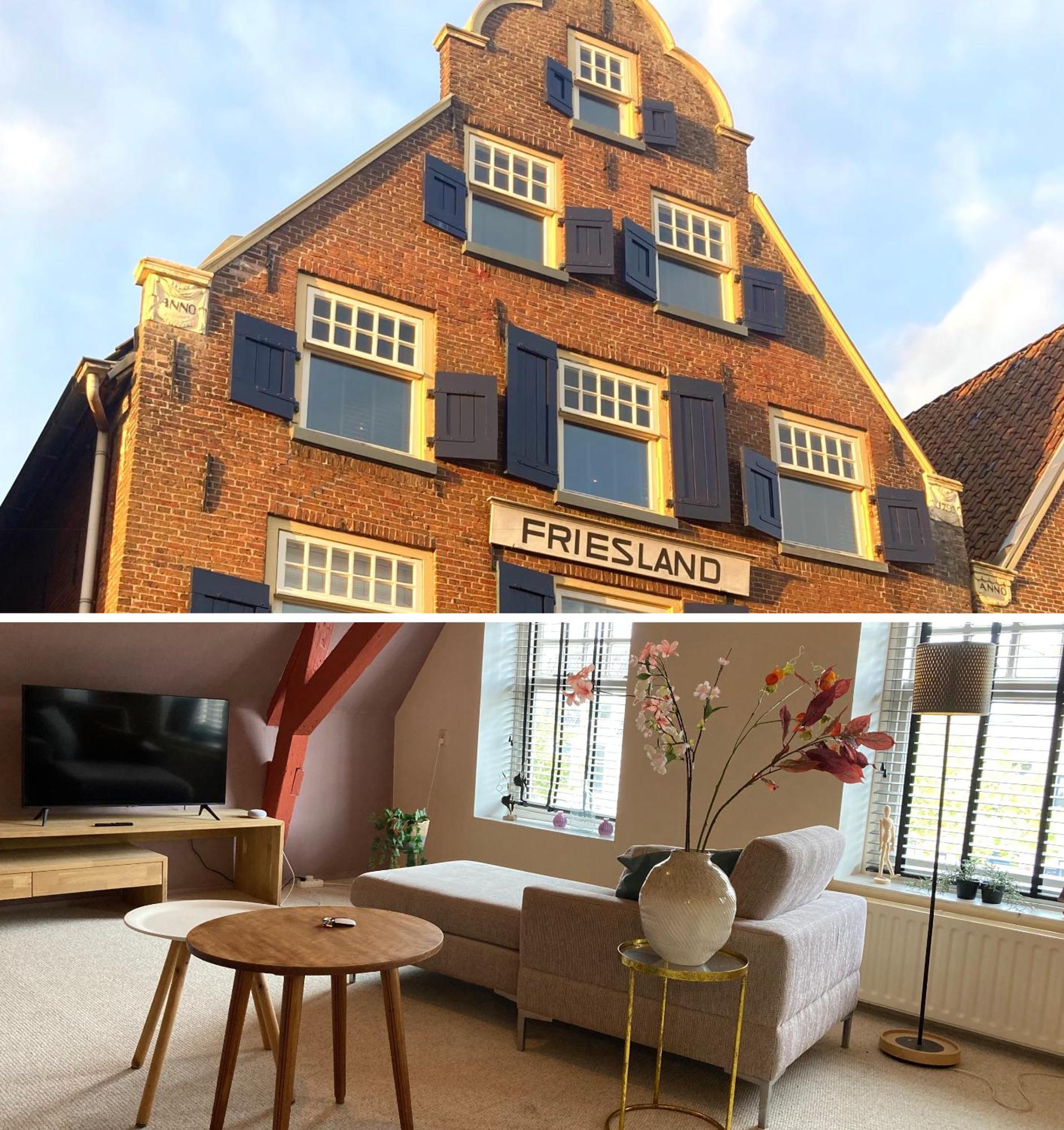Elegant Appartement In Pakhuis Friesland Centrum Leeuwarden Buitenkant foto